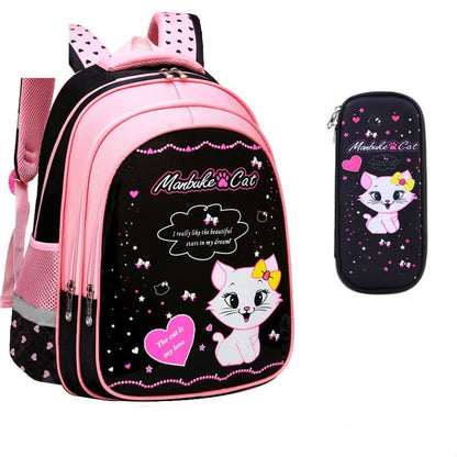 Mochila Escolar Infantil Gatito Vuelta al Cole - Diseño Adorable para Niños - Huellitas de Vida