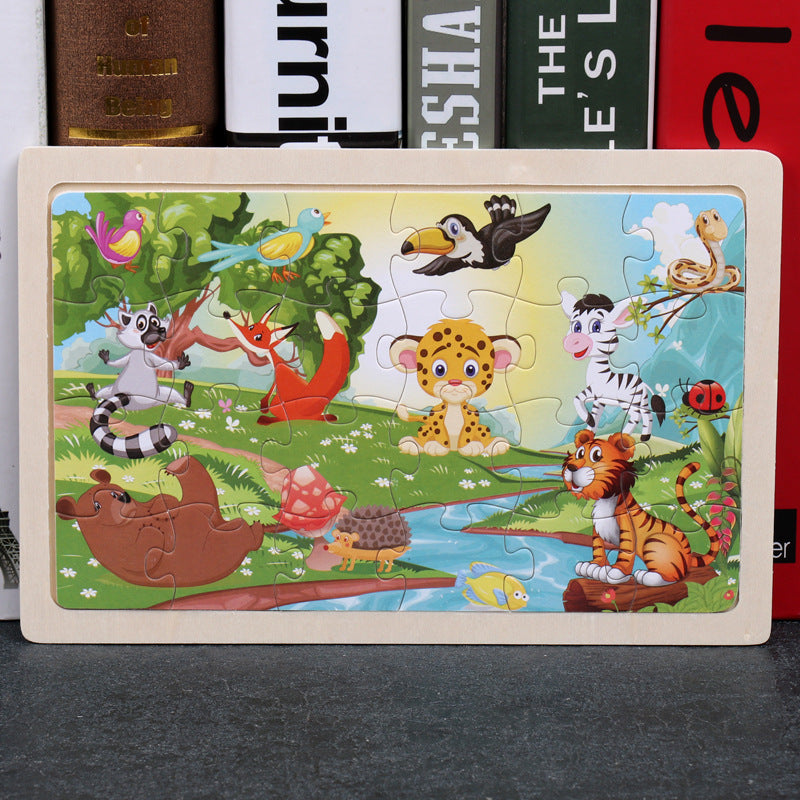 Puzzle Infantil 80 Piezas - Rompecabezas Educativo de Animales - Huellitas de Vida