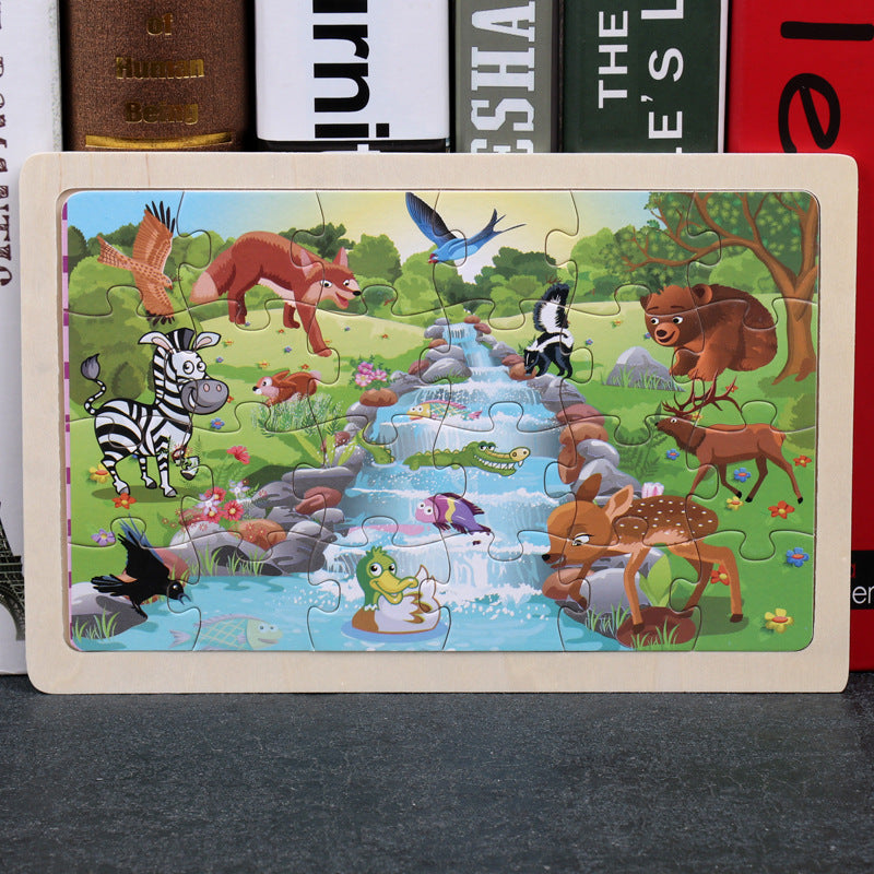 Puzzle Infantil 80 Piezas - Rompecabezas Educativo de Animales - Huellitas de Vida