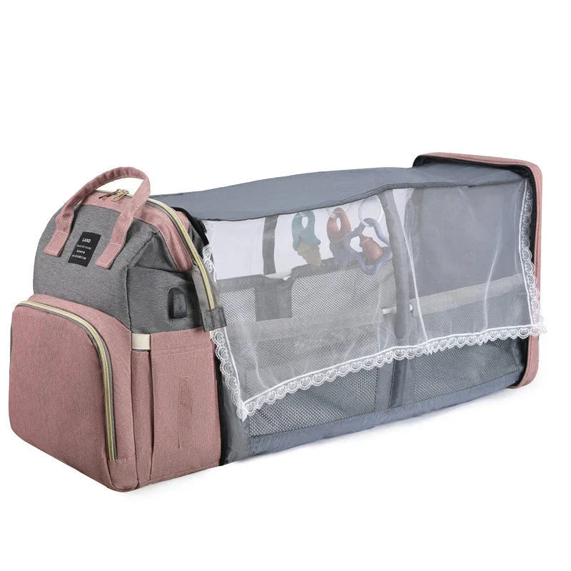 Mochila Cambiador 3 en 1 - Bolsa Multifuncional para Bebé - Huellitas de Vida