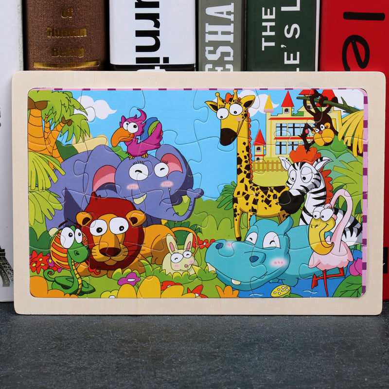 Puzzle Infantil 80 Piezas - Rompecabezas Educativo de Animales - Huellitas de Vida