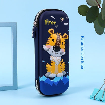 Estuche Escolar 3D Gran Capacidad Vuelta al Cole - Organizador Cartoon para Niños - Huellitas de Vida