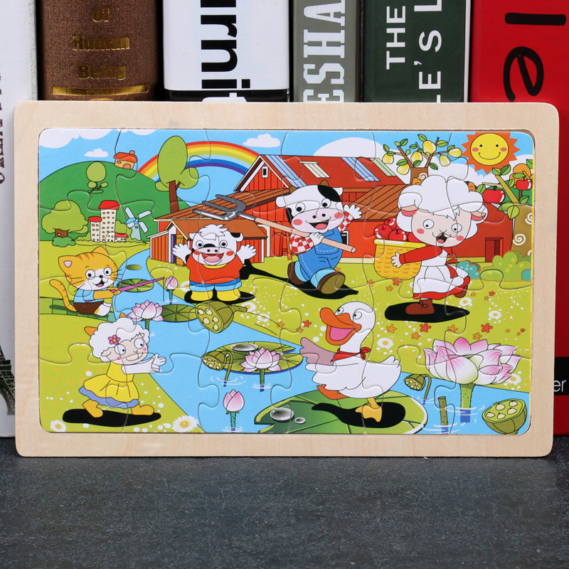 Puzzle Infantil 80 Piezas - Rompecabezas Educativo de Animales - Huellitas de Vida