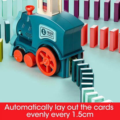 Tren Puzzle de Madera Educativo - Juguete Didáctico para Niños - Huellitas de Vida