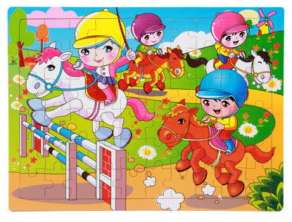 Puzzle Infantil 80 Piezas - Rompecabezas Educativo de Animales - Huellitas de Vida