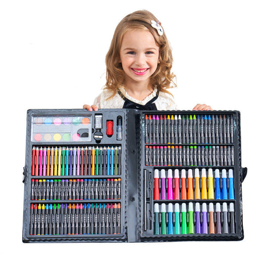 Set Completo Pintura Vuelta al Cole - Kit Artístico con Pinceles y Pasteles - Huellitas de Vida