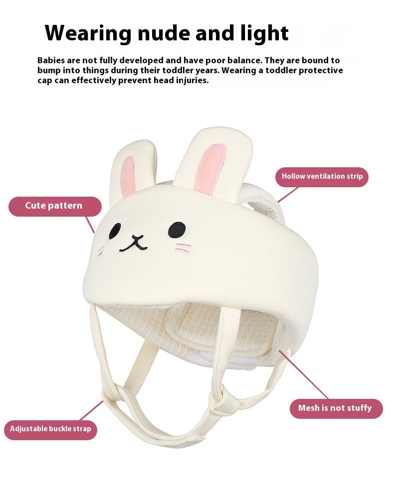 Gorro Protector de Cabeza para Bebé - Malla Transpirable Anti-Caídas - Huellitas de Vida