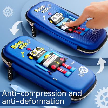 Estuche Escolar 3D Gran Capacidad Vuelta al Cole - Organizador Cartoon para Niños - Huellitas de Vida