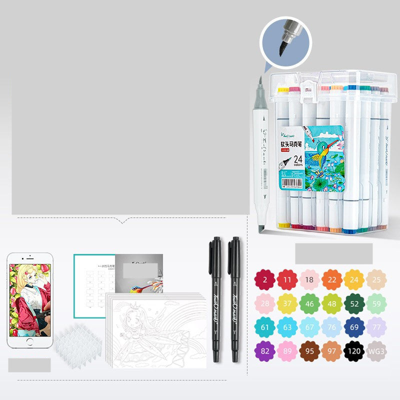 Set Rotuladores Acuarela Vuelta al Cole - Kit Artístico para Niños y Estudiantes - Huellitas de Vida