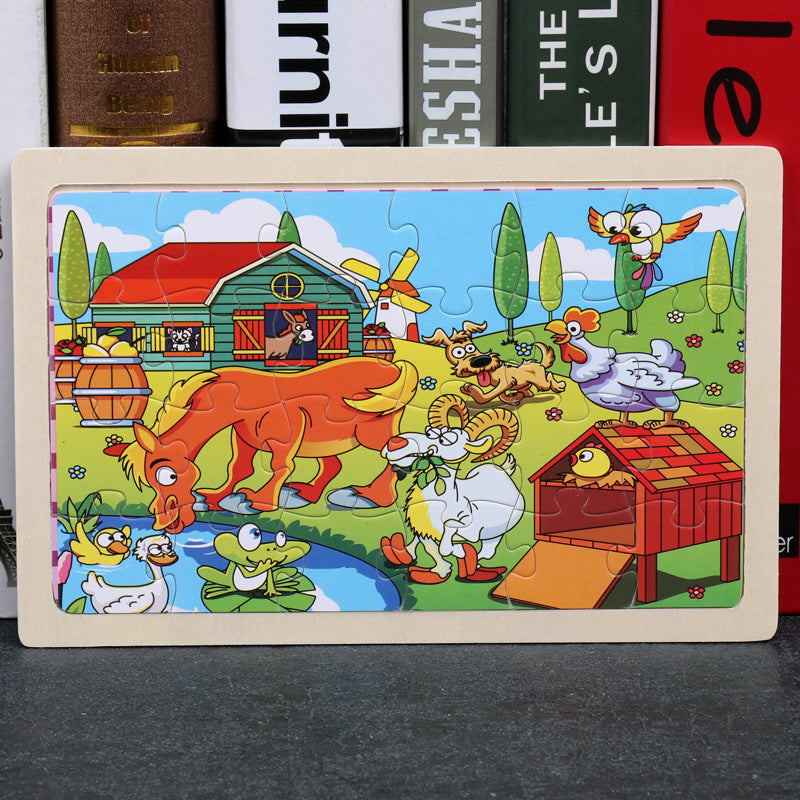 Puzzle Infantil 80 Piezas - Rompecabezas Educativo de Animales - Huellitas de Vida