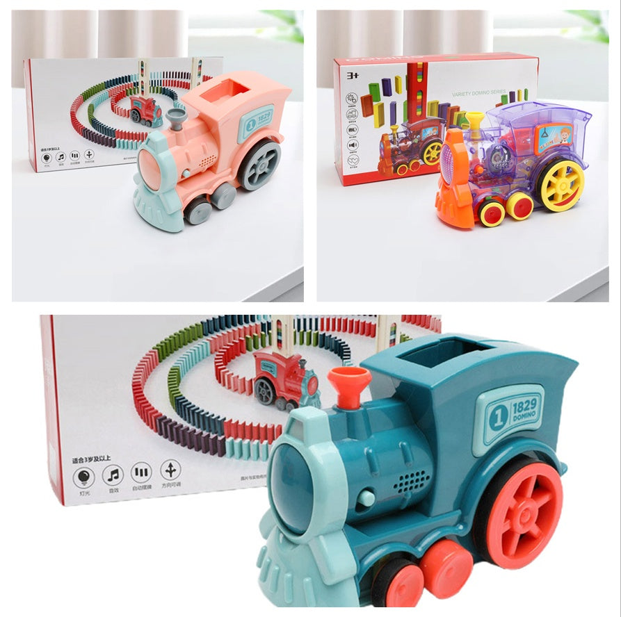 Tren Puzzle de Madera Educativo - Juguete Didáctico para Niños - Huellitas de Vida