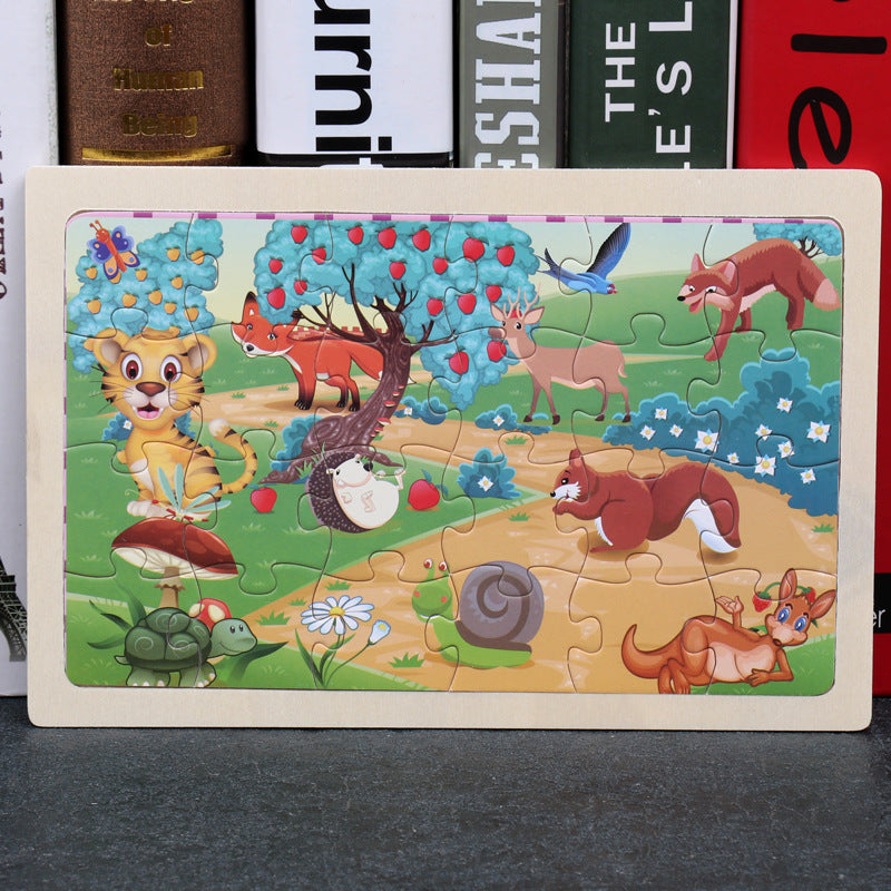 Puzzle Infantil 80 Piezas - Rompecabezas Educativo de Animales - Huellitas de Vida