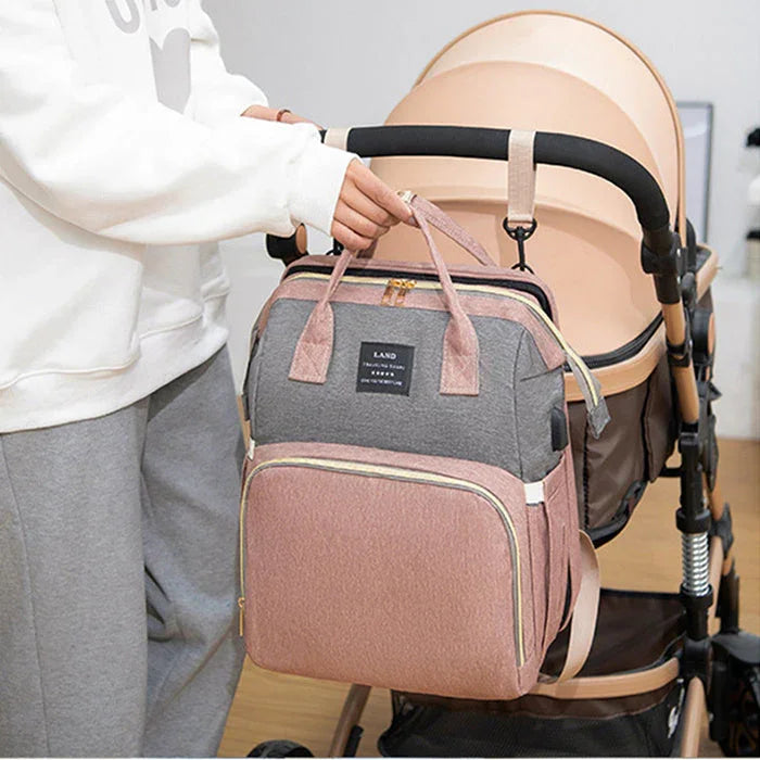 Mochila Cambiador 3 en 1 - Bolsa Multifuncional para Bebé - Huellitas de Vida