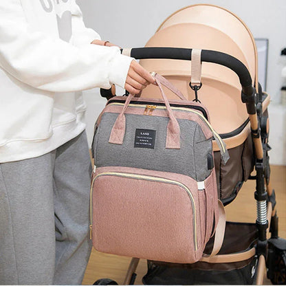 Mochila Cambiador 3 en 1 - Bolsa Multifuncional para Bebé - Huellitas de Vida