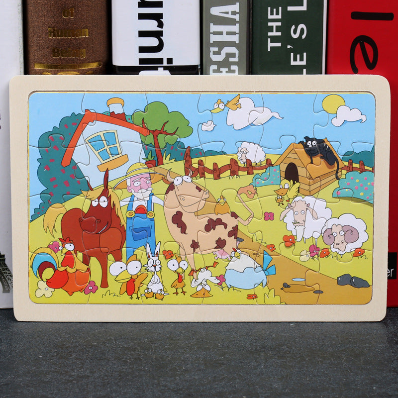 Puzzle Infantil 80 Piezas - Rompecabezas Educativo de Animales - Huellitas de Vida