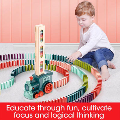 Tren Puzzle de Madera Educativo - Juguete Didáctico para Niños - Huellitas de Vida