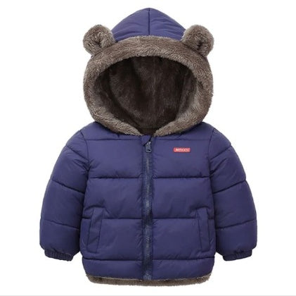 Chaqueta Acolchada Invierno Niños - Abrigo Algodón Doble Cara Reversible Cálido - Huellitas de Vida