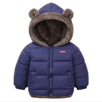 Chaqueta Acolchada Invierno Niños - Abrigo Algodón Doble Cara Reversible Cálido - Huellitas de Vida
