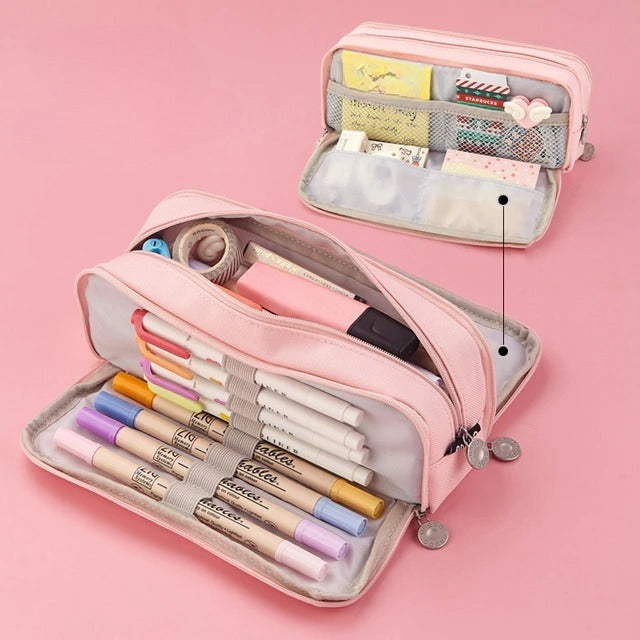 Estuche Creativo Vuelta al Cole - Organizador de Material para Estudiantes de Primaria - Huellitas de Vida