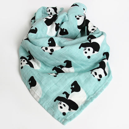 Babero Triangular Gasa Bebé - Pañuelo Saliva Suave Absorbente - Huellitas de Vida