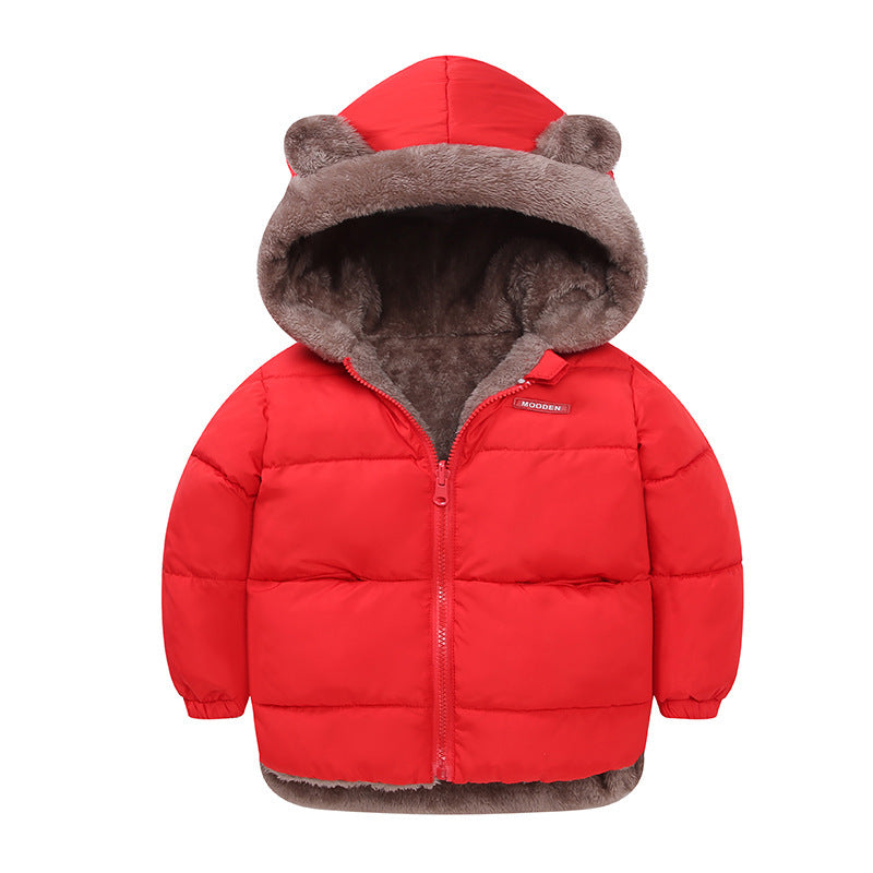 Chaqueta Acolchada Invierno Niños - Abrigo Algodón Doble Cara Reversible Cálido - Huellitas de Vida