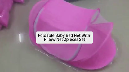 Mosquitero Plegable para Cuna 2 en 1 - Protección Antimosquitos con Almohada