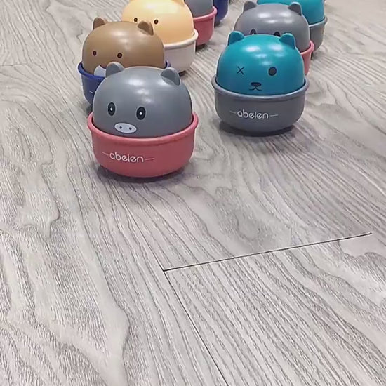 Mini Baby Toy Car Wind Up Cartoon Animal Toy Press